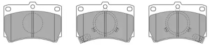 Комплект тормозных колодок FBP-0537 FREMAX