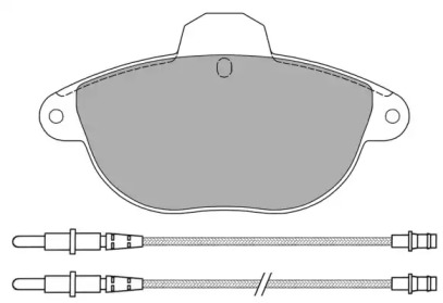 Комплект тормозных колодок FBP-1055 FREMAX