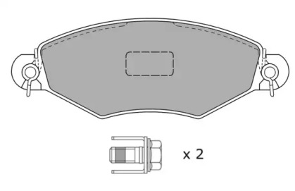 Комплект тормозных колодок FBP-1083 FREMAX