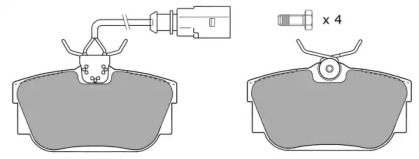 Комплект тормозных колодок FBP-1162-01 FREMAX