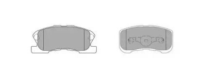 Комплект тормозных колодок FBP-1607 FREMAX