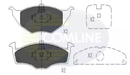 Комплект тормозных колодок CBP01144 COMLINE