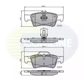 Комплект тормозных колодок CBP01118 COMLINE