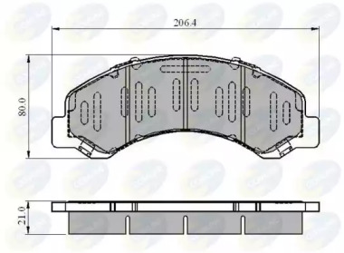 Комплект тормозных колодок CBP3919 COMLINE