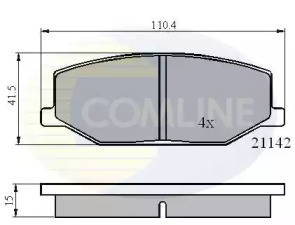 Комплект тормозных колодок CBP0195 COMLINE