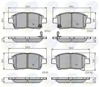 Комплект тормозных колодок CBP31790 COMLINE