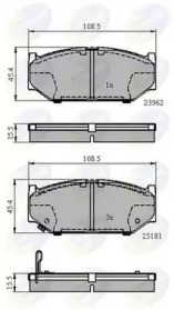 Комплект тормозных колодок CBP3998 COMLINE