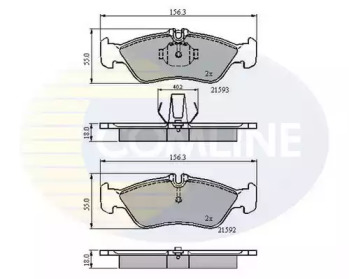 Комплект тормозных колодок CBP0478 COMLINE