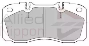 Комплект тормозных колодок ACV032KPX COMLINE