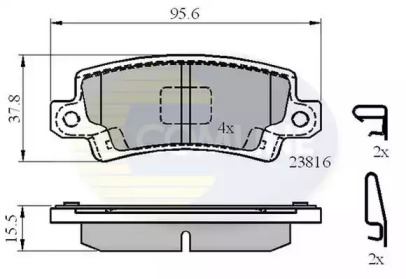 Комплект тормозных колодок CBP3942 COMLINE