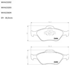 Комплект тормозных колодок PBP0043 AUTOMOTOR France