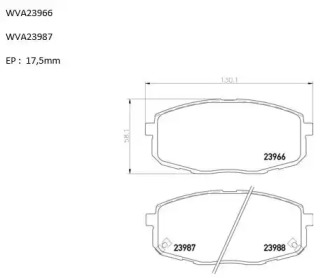 Комплект тормозных колодок PBP0132 AUTOMOTOR France