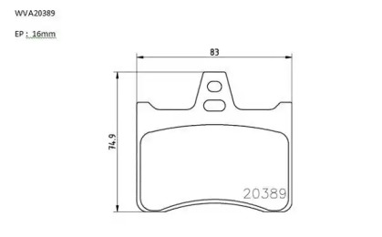 Комплект тормозных колодок PBP2023 AUTOMOTOR France