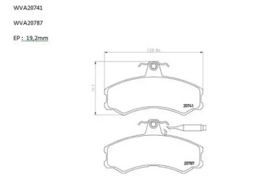 Комплект тормозных колодок PBP2402 AUTOMOTOR France