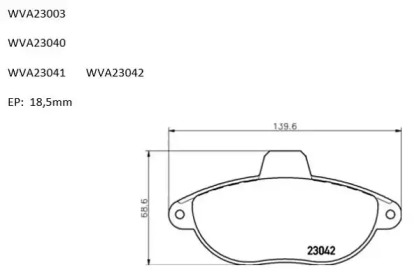 Комплект тормозных колодок ABP3687 AUTOMOTOR France