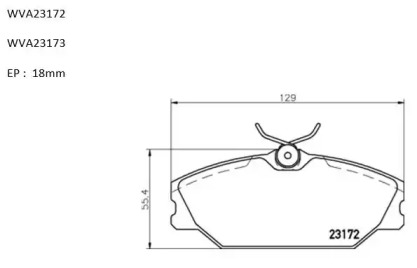 Комплект тормозных колодок PBP8029 AUTOMOTOR France