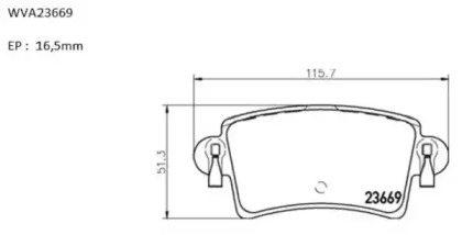 Комплект тормозных колодок PBP8044 AUTOMOTOR France