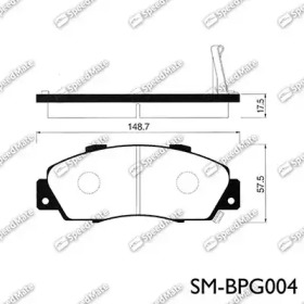 Комплект тормозных колодок SM-BPG004 SpeedMate