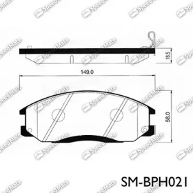 Комплект тормозных колодок SM-BPH021 SpeedMate