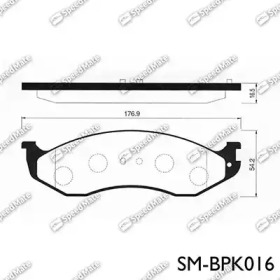 Комплект тормозных колодок SM-BPK016 SpeedMate