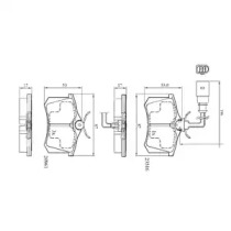 Комплект тормозных колодок DPAD1556 DriveTec