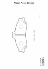 Комплект тормозных колодок M360A02 NPS