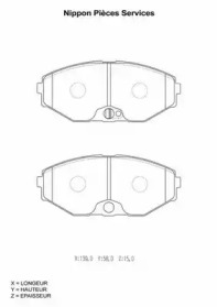 Комплект тормозных колодок N360N17 NPS