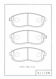 Комплект тормозных колодок N360N66 NPS