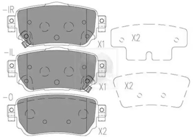 Комплект тормозных колодок N361N09 NPS