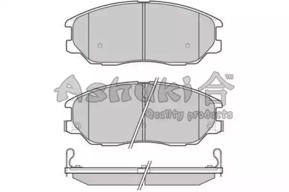 Комплект тормозных колодок 1080-7230 ASHUKI