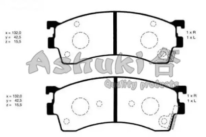 Комплект тормозных колодок M050-10 ASHUKI