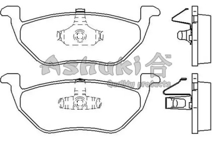 Комплект тормозных колодок M075-45 ASHUKI