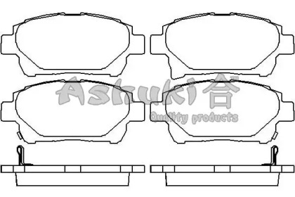 Комплект тормозных колодок T113-10 ASHUKI