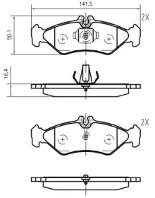 Комплект тормозных колодок K618701 VEMA