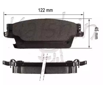 Комплект тормозных колодок D10164 KAISHIN