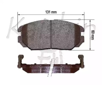 Комплект тормозных колодок FK11183 KAISHIN