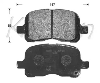 Комплект тормозных колодок D2216 KAISHIN