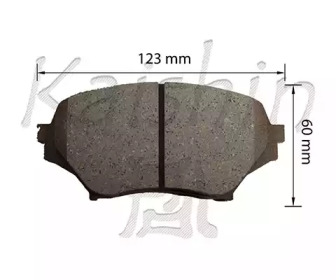 Комплект тормозных колодок FK3134 KAISHIN