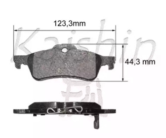 Комплект тормозных колодок FK2312 KAISHIN