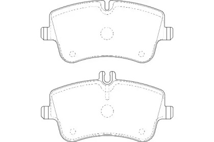 Комплект тормозных колодок WBP23144A WAGNER