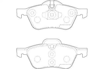 Комплект тормозных колодок WBP23281A WAGNER