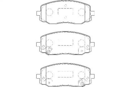 Комплект тормозных колодок WBP24275A WAGNER