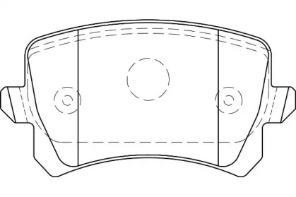 Комплект тормозных колодок WBP24483A WAGNER