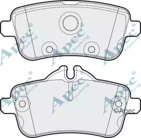 Комплект тормозных колодок PAD1929 APEC braking