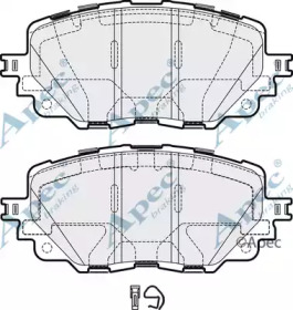 Комплект тормозных колодок PAD2141 APEC braking