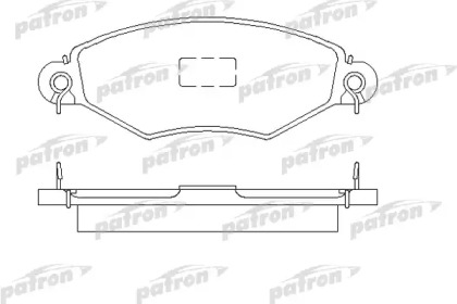 Комплект тормозных колодок PBP1135 PATRON