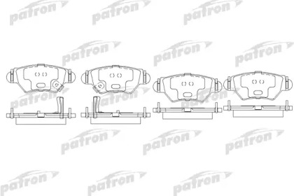 Комплект тормозных колодок PBP1294 PATRON