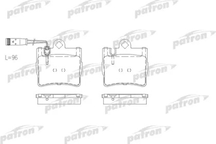 Комплект тормозных колодок PBP1427 PATRON