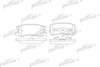 Комплект тормозных колодок PBP1604 PATRON