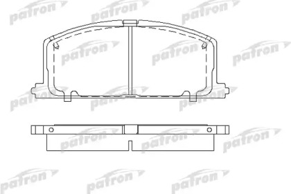 Комплект тормозных колодок PBP308 PATRON